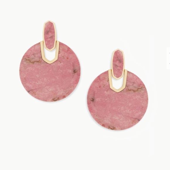 Kendra Scott Jewelry - Kendra Scott Didi Earrings Pink Rhodonite